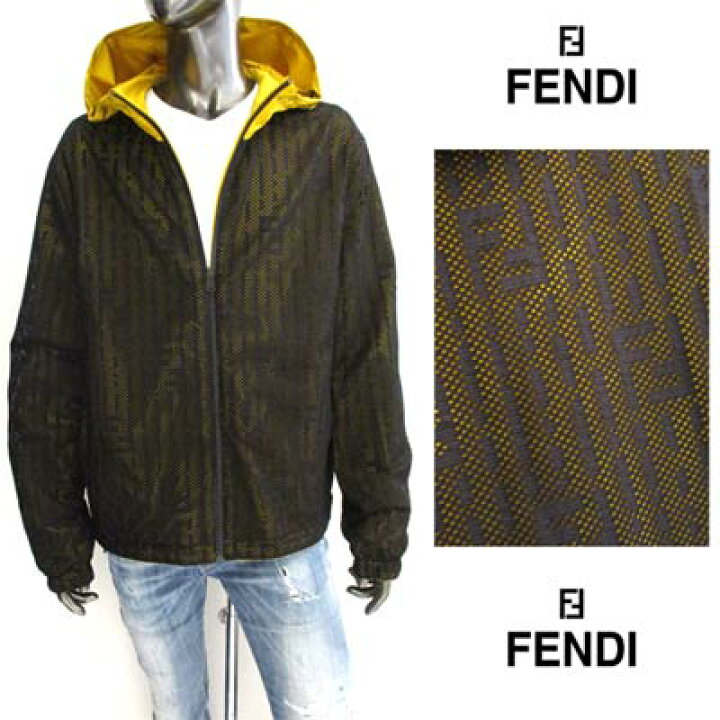 楽天市場】フェンディ FENDI メンズ アウター ジャケット ロゴ 