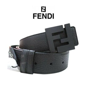 フェンディ FENDI メンズ 小物 ベルト レザーベルトリバーシブル ロゴ バックルFFロゴ・裏FFズッカ柄・金具部分FENDIロゴ刻印付きレザーベルト ブラック 7C0432 AH8Y F0QA1 (R68200/R81400/R85800/R90200) 122 2024年春夏【送料無料】 【smtb-TK】