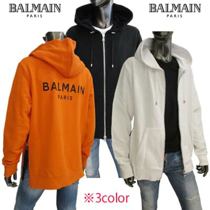 楽天市場】バルマン BALMAIN メンズ トップス パーカーフーデー ロゴ 
