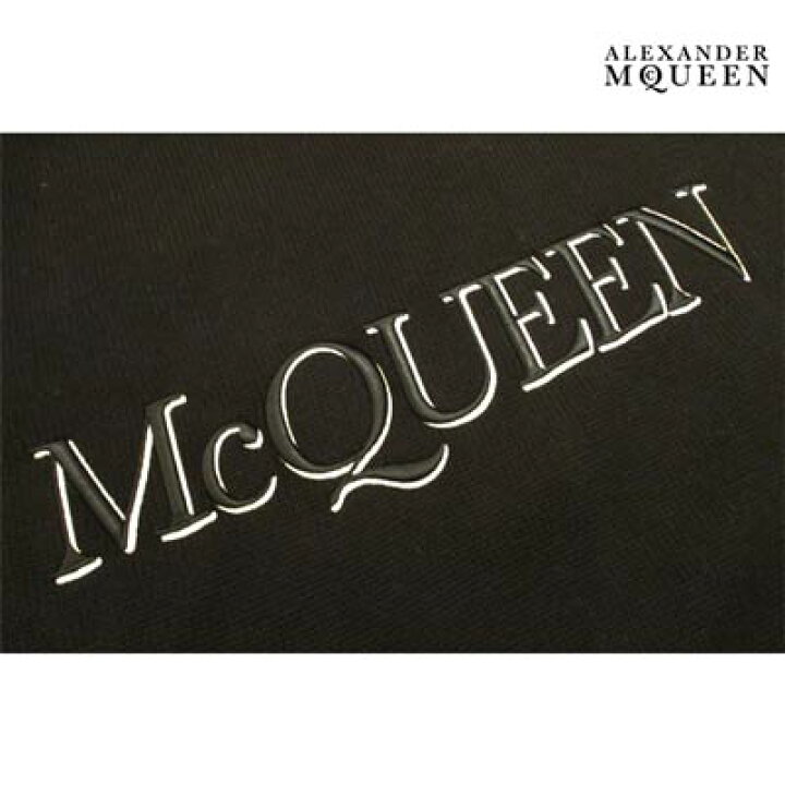 楽天市場 アレキサンダーマックイーン Alexander Mcqueen メンズ トップス ニット セーター ロゴ フロントmcqueenロゴワッペン付クルーネックコットンニット ブラック Q1xay 1011 R 122 秋冬 送料無料 Smtb Tk ガッツ ブランドショップ