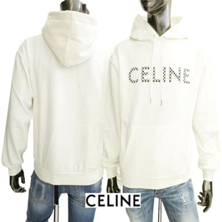 楽天市場】セリーヌ CELINE メンズ トップス パーカー フーディー ロゴ 