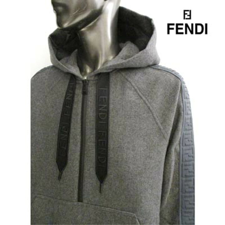 楽天市場】フェンディ FENDI メンズ トップス パーカー ロゴ カシミヤ 