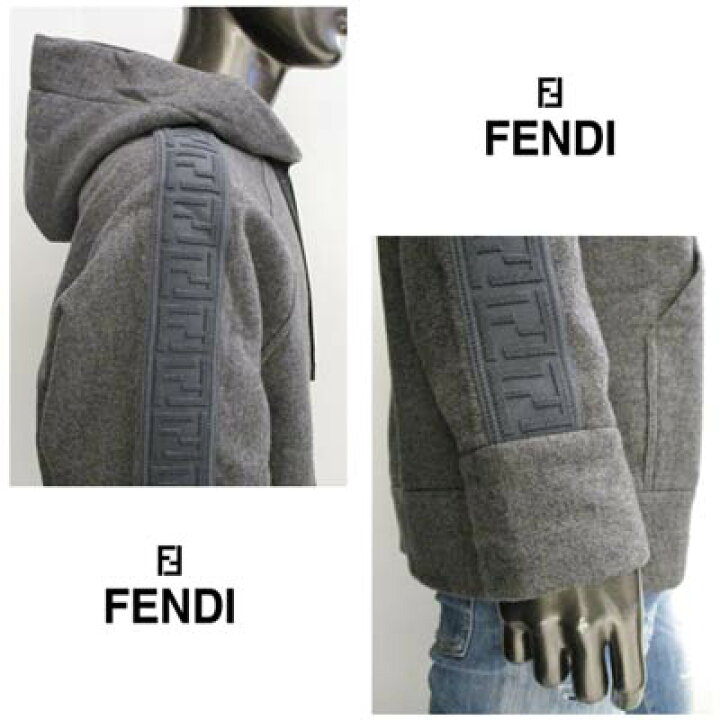 楽天市場】フェンディ FENDI メンズ トップス パーカー ロゴ カシミヤ 