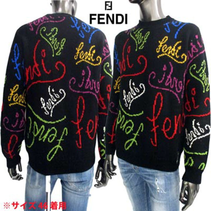 楽天市場】フェンディ FENDI メンズ トップス ニット セーター ロゴ 総  