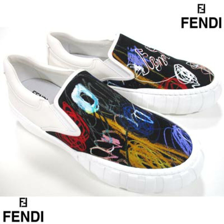 楽天市場】フェンディ FENDI メンズ 靴 スニーカー スリッポン ロゴ 