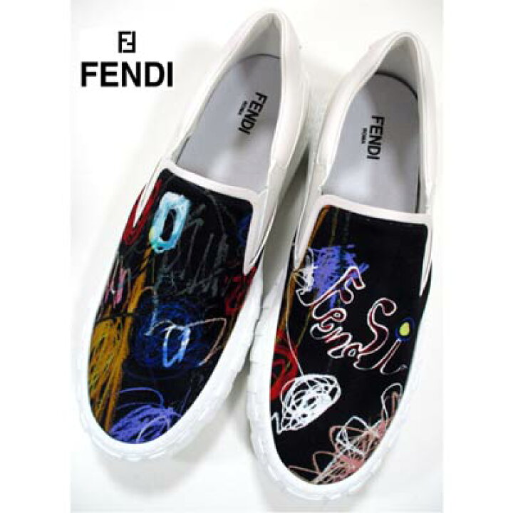 楽天市場】フェンディ FENDI メンズ 靴 スニーカー スリッポン ロゴ 