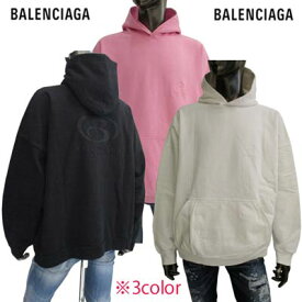 バレンシアガ BALENCIAGA メンズ トップス パーカー フーディー ロゴ ユニセックス可 3color フロント/バックBALENCIAGAロゴ刺繍付プルオーバーパーカー ホワイト/ピンク/ブラック 675003 TLV97 9140/5700/1069 (R94600) 122 秋冬【送料無料】 【smtb-TK】