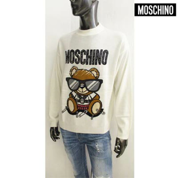 楽天市場】モスキーノ MOSCHINO メンズ トップス ニット ライトニット 