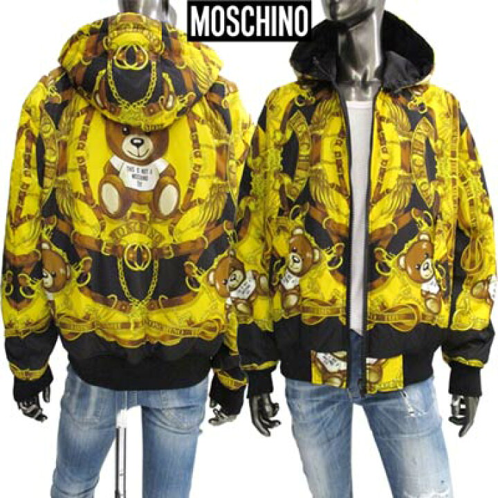 楽天市場】モスキーノ MOSCHINO メンズ アウター ジャケット ロゴ 