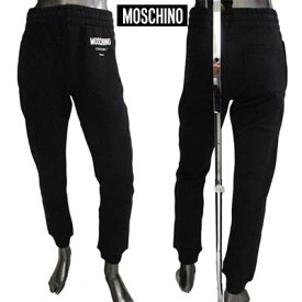 モスキーノ MOSCHINO メンズ パンツ ボトムス スウェットパンツ トラックパンツ ロゴ MOSCHINOロゴ入りスウェットパンツ ブラック A0307 5227 1555 (R53900) 122 秋冬【送料無料】 【smtb-TK】