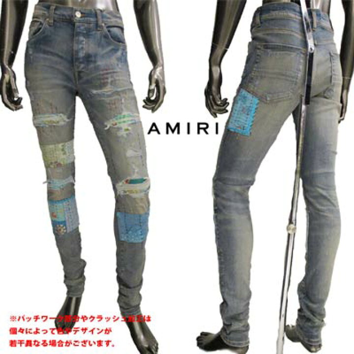 楽天市場】アミリ AMIRI メンズ パンツ ボトムス デニム ※パッチワーク  
