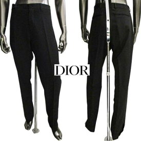 ディオールオム DIOR HOMME メンズ パンツ ボトムス スラックス サイドライン・シンプルデザインスラックス ブラック 143C106A 4739 985 (R143000) GB122 秋冬【送料無料】 【smtb-TK】