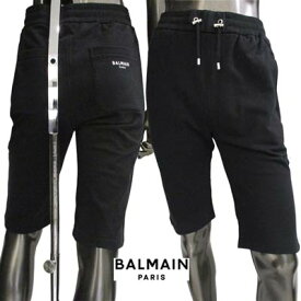 バルマン BALMAIN メンズ ボトムス ショートパンツ パンツ ハーフパンツ ロゴ バックポケット部分BALMAIN PARISロゴ入りショートパンツ ブラック XH1OA003 BB04 EAB (R71500) 221 2022年春夏新作 【送料無料】 【smtb-TK】