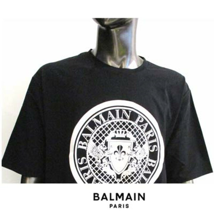 楽天市場】バルマン BALMAIN メンズ トップス Tシャツ 半袖 ロゴ  
