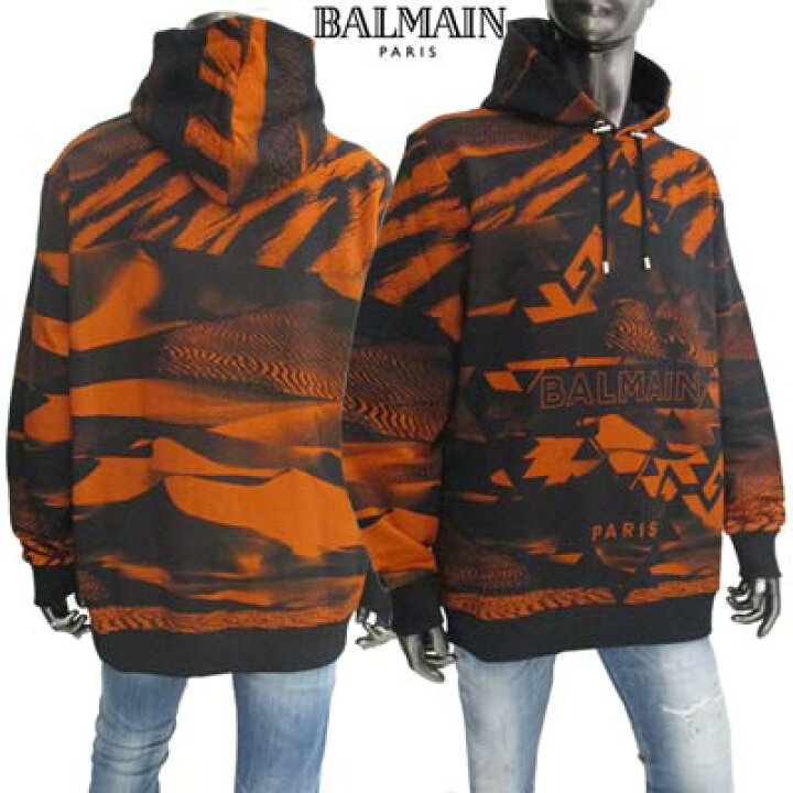 楽天市場】バルマン BALMAIN メンズ トップス パーカー フーディ ロゴ 
