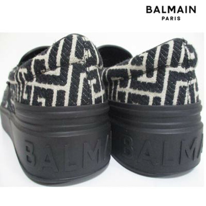 楽天市場】バルマン BALMAIN メンズ 靴 スリッポン シューズ ロゴ 総柄 
