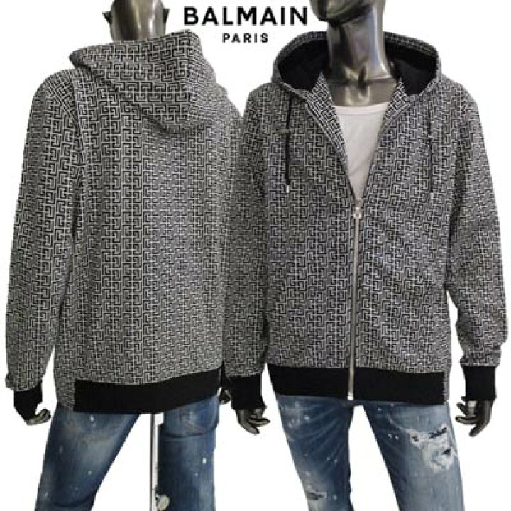 楽天市場】バルマン BALMAIN メンズ トップス パーカー フーディ setup 