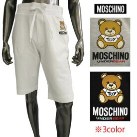 モスキーノ MOSCHINO メンズ ボトムス ハーフパンツ 3color セットアップ着用可 (トップス別売り) BEARロゴ ・バックポケット部分ロゴタグ付ハーフパンツ ホワイト/グレー/ブラック A4325 8102 0001/0489/0555 (R25300) 221 春夏新作 【送料無料】 【smtb-TK】