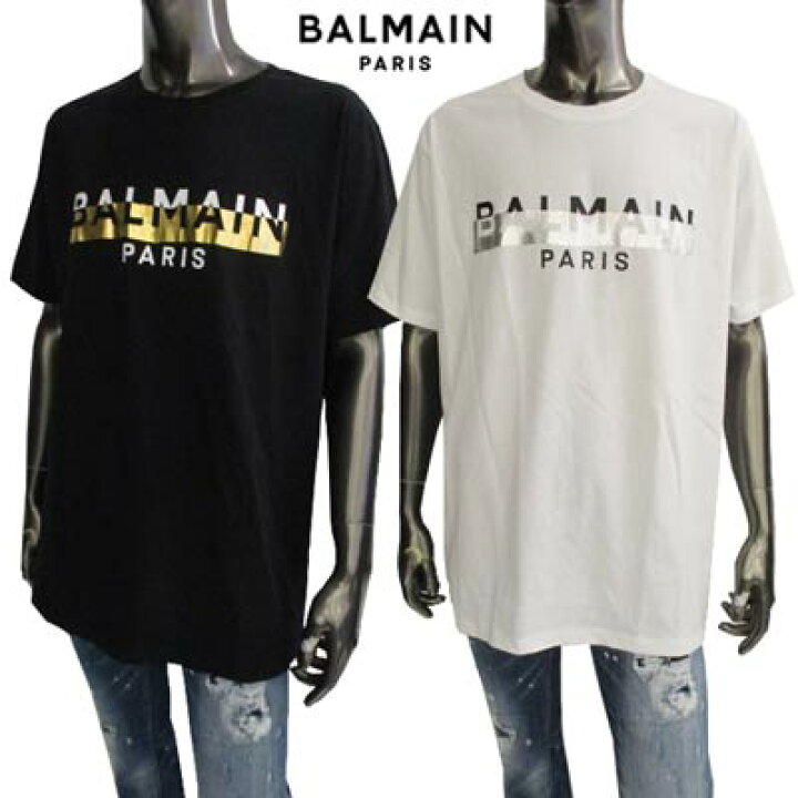 楽天市場】バルマン BALMAIN メンズ トップス 半袖 Tシャツ ロゴ 