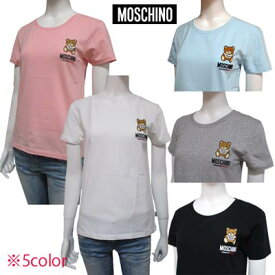 モスキーノ MOSCHINO レディース トップス Tシャツ 5color 半袖 ロゴ フロントロゴ・MOSCHINOベアープリントカットソー Tシャツ ZUA1912 9003 0227(R17600) 221 春夏新作【送料無料】 【smtb-TK】