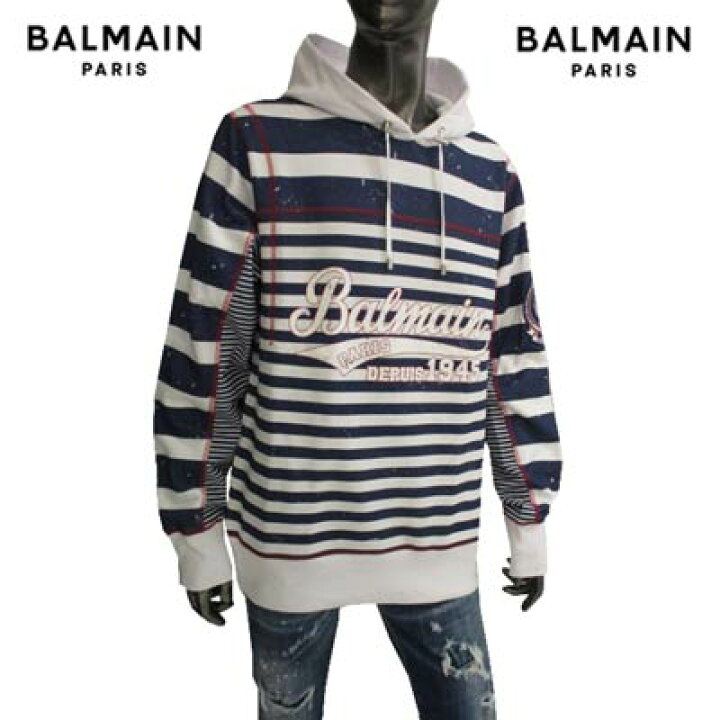 楽天市場】バルマン BALMAIN メンズ トップス パーカー フーディ 