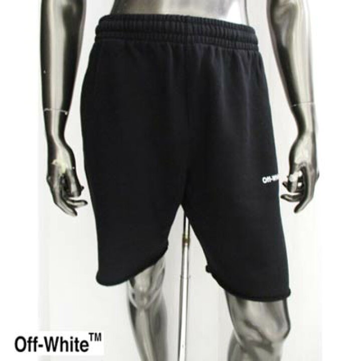 楽天市場】オフホワイト OFF-WHITE メンズ パンツ ハーフパンツ ロゴ 