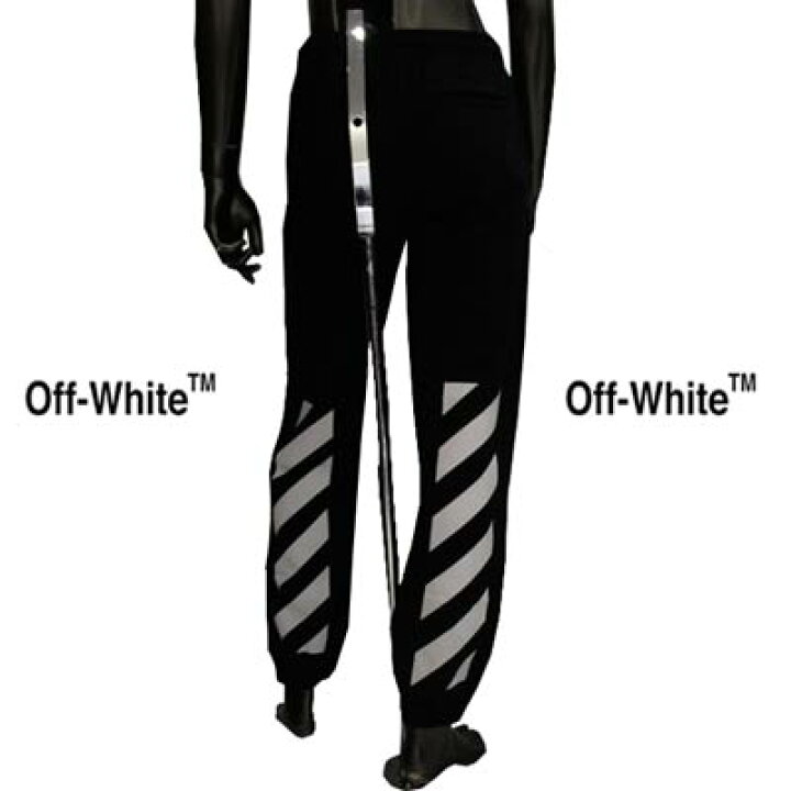 off-white ロゴパッチワイドパンツ