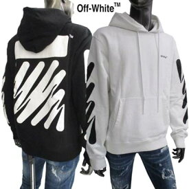 オフホワイト OFF-WHITE メンズ トップス パーカー フーディ ロゴ ※セットアップ着用可(ボトムス別売) 2color フロントポケット バックWEVE DIAG SLIM 袖ラインロゴ 黒 白 パーカー OMBB097S 22FLE009 0110 1001 (R94600) 221 春夏新作【送料無料】 【smtb-TK】