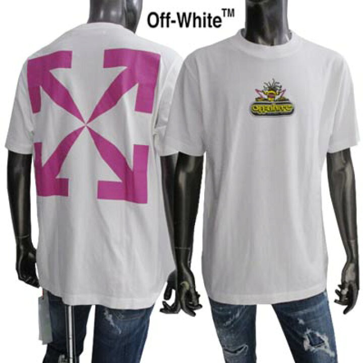 楽天市場】オフホワイト OFF-WHITE メンズ トップス Tシャツ 半袖 ロゴ  