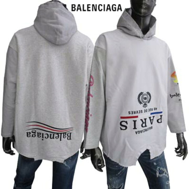 楽天市場】バレンシアガ BALENCIAGA メンズ プルオーバーパーカー 