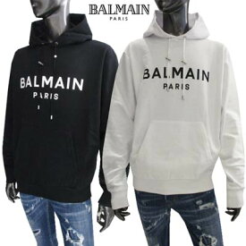 バルマン BALMAIN メンズ トップス パーカー フーディ ロゴ 2color フロントホワイトBALMAINロゴ・シューレース金具部分マルチロゴ刻印入りパーカー ブラック/ホワイト YH1JR002 BB65 EAB/GAB (R125400/R143000) 222 2022年秋冬新作 【送料無料】 【smtb-TK】