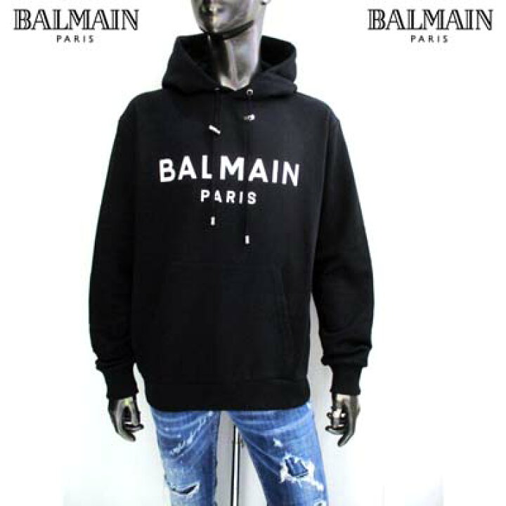 楽天市場】バルマン BALMAIN メンズ トップス パーカー フーディ ロゴ 