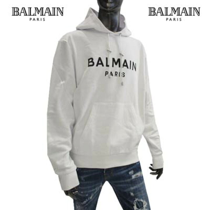 楽天市場】バルマン BALMAIN メンズ トップス パーカー フーディ ロゴ 