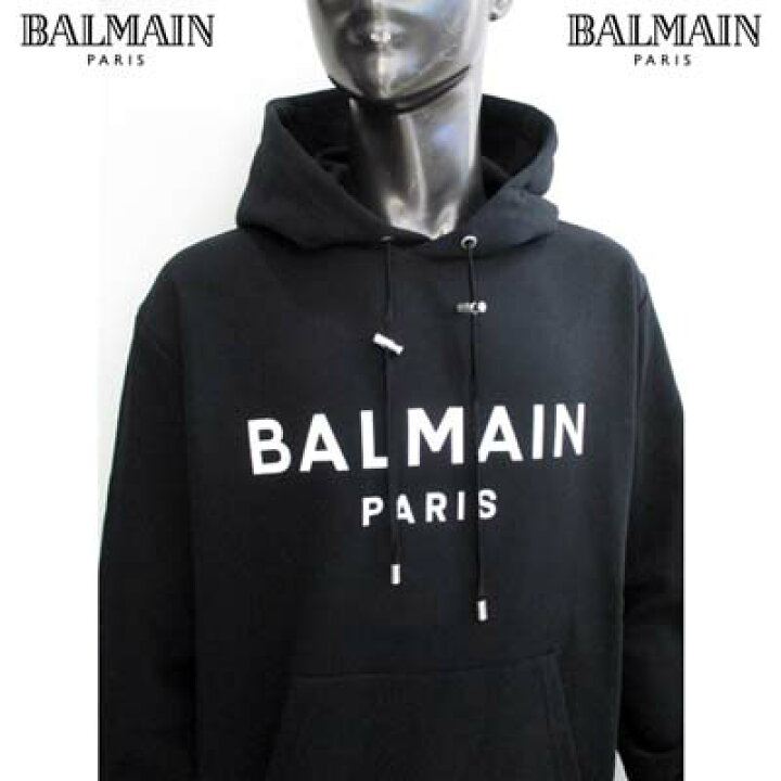 楽天市場】バルマン BALMAIN メンズ トップス パーカー フーディ ロゴ 