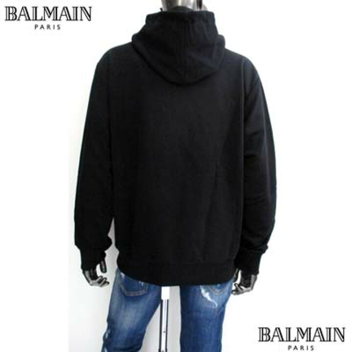 楽天市場】バルマン BALMAIN メンズ トップス パーカー フーディ ロゴ 