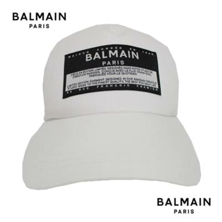 楽天市場】バルマン BALMAIN メンズ 帽子 キャップ ロゴ ユニセックス 