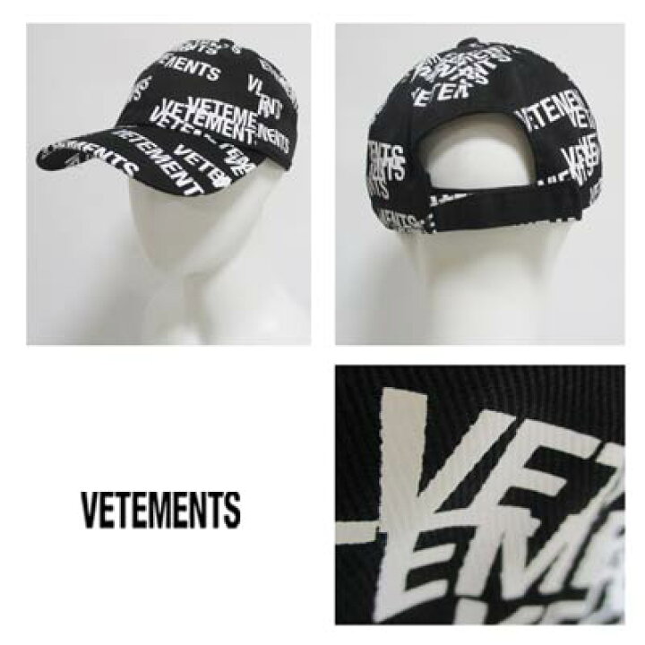 楽天市場】ヴェトモン VETEMENTS メンズ 小物 帽子 キャップ ロゴ ユニ  
