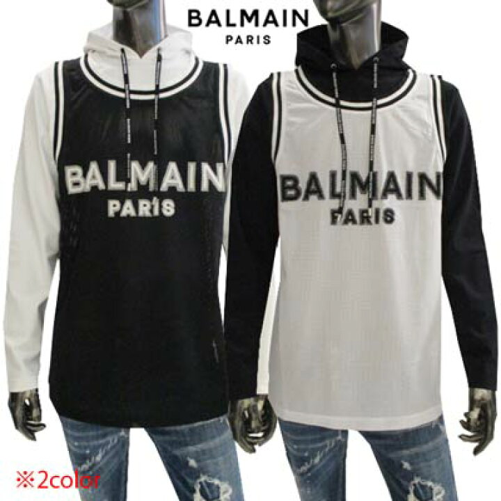 楽天市場】バルマン BALMAIN メンズ トップス パーカー ロングスリーブ 