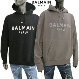 バルマン BALMAIN メンズ トップス パーカー フーディ セットアップ着用可(ボトムス別売り) 2color フロントBALMAINロゴ シューレース金具部分ロゴ刻印 プルオーバー グレー/ブラック YH0JR002 BB65 YEM/EAB (R125400/R143000) 222 2022年秋冬新作 【送料無料】 【smtb-TK】