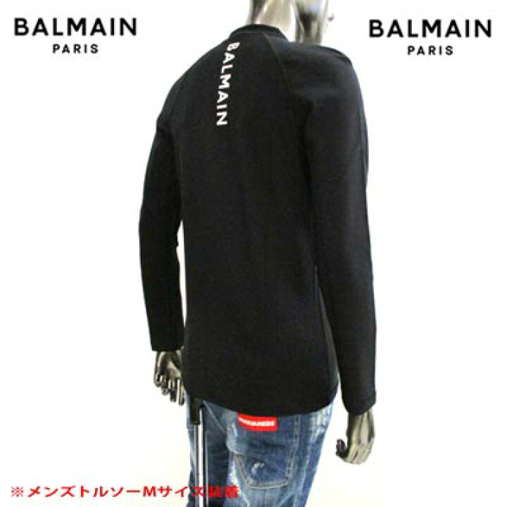 楽天市場】バルマン BALMAIN メンズ トップス Tシャツ ロンT 長袖 ロゴ  