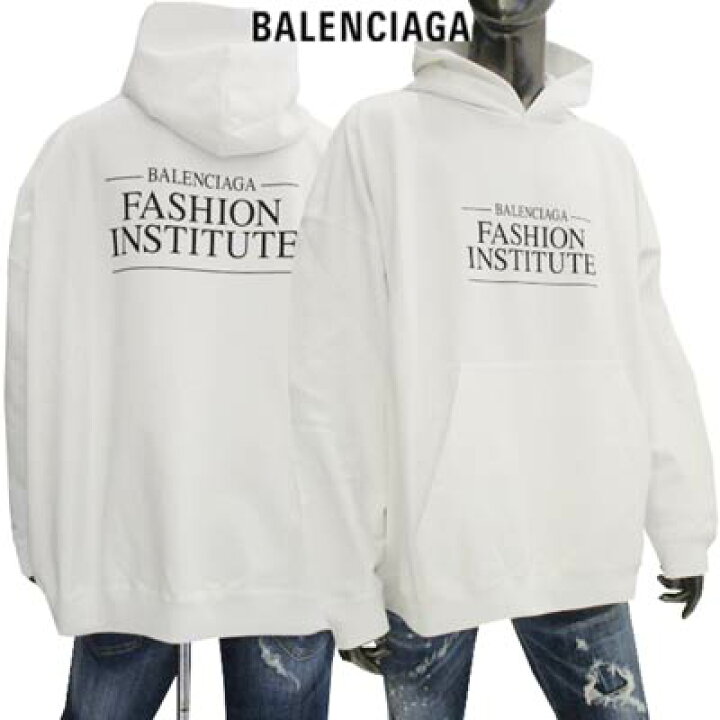 バレンシアガ BALENCIAGA PARIS刺繍プルオーバーパーカー 2022年  