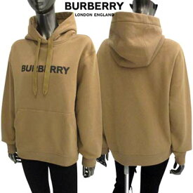 バーバリー BURBERRY レディース トップス パーカー フーディ ロゴ ユニセックス可 フロントBURBERRYロゴ入りプルオーバーパーカー キャメル 8060702 128262 A1420 (R103400/R112200) 222 2023年秋冬新作 【送料無料】 【smtb-TK】