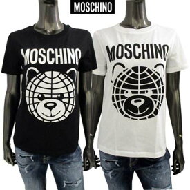 モスキーノ MOSCHINO Tシャツ 半袖 レディース トップス ロゴ 2color ※同デザインのオーバーサイズタイプ有 フロントベアー/ブランドロゴプリント入りスリムフィットTシャツ ホワイト/ブラック V0708 0541 3001/3555 (R40700) 321 2023年春夏新作 【送料無料】 【smtb-TK】