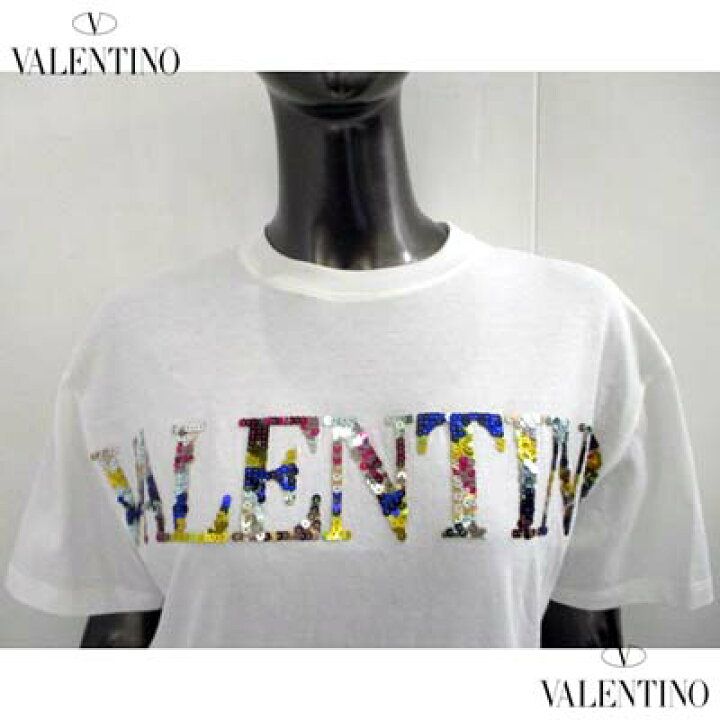 極美品☆VALENTINO ヴァレンティノ WB3MG13X6GF ロゴプリント レース 