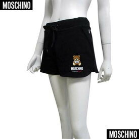 モスキーノ MOSCHINO ハーフパンツ レディース セットアップ着用可(トップス別売り) 2color フロント裾部分BEAR/ロゴ/ワードプレイ・サイドロゴタグ付きハーフパンツ ホワイト/ブラック V6888 4409 0001/0555 (R26500/R29700) 321 2023年春夏新作 【送料無料】 【smtb-TK】