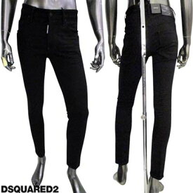 ディースクエアード DSQUARED2 メンズ ボトムス パンツ ジーンズ デニム ロゴ SKATER JEANS バックロゴレザーパッチ・フロントロゴタグ・ボタンロゴ刻印入りデニムパンツ ブラック S71LB1083 S30564 900 (R68200) 222 2022年秋冬新作 【送料無料】 【smtb-TK】