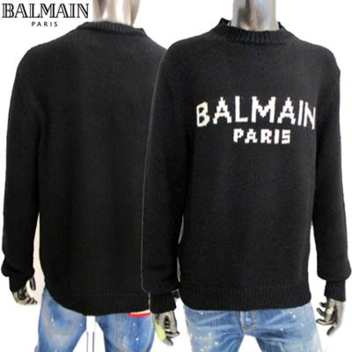 バルマン（Balmain）のロゴ入りセーター - 長袖