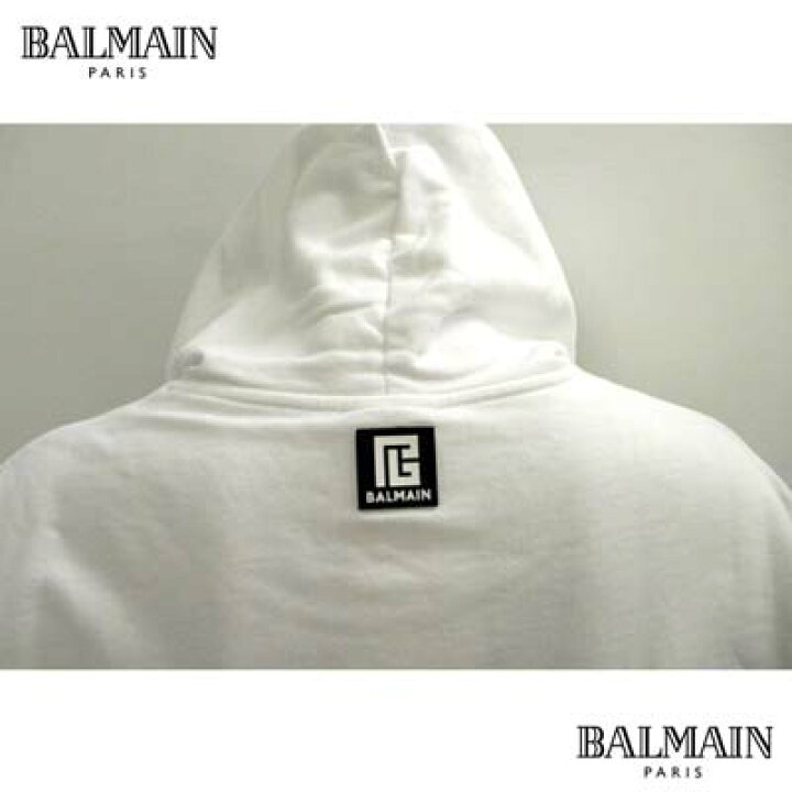 楽天市場】バルマン BALMAIN メンズ トップス パーカー フーディ 半袖 