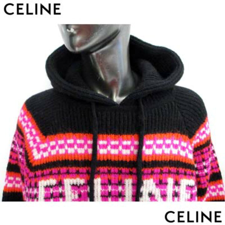 楽天市場】セリーヌ CELINE メンズ ニット パーカー セーター ロゴ 