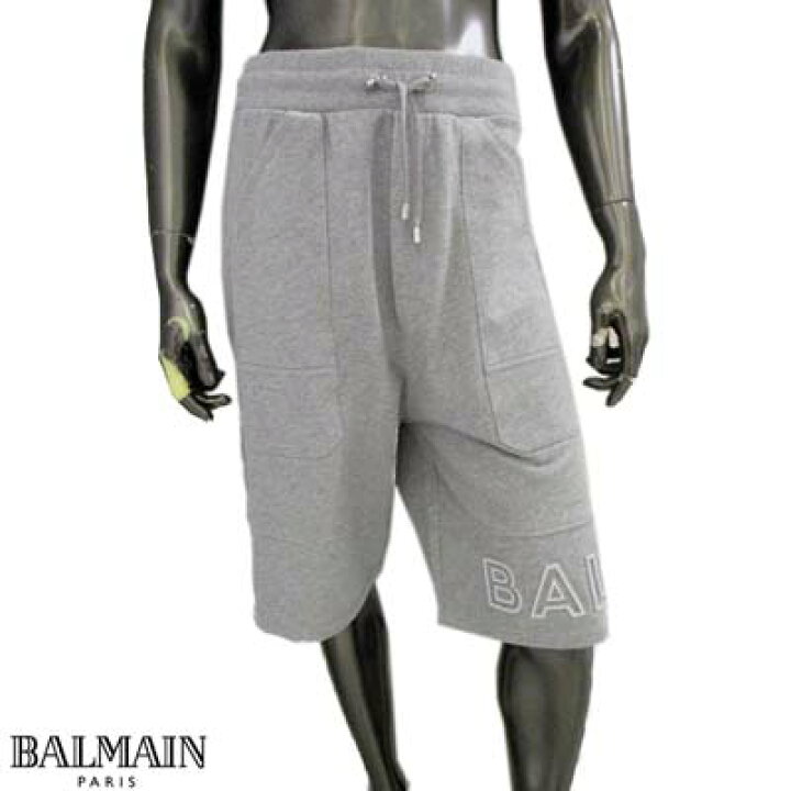 バルマン BALMAIN ロゴ プリント ハーフパンツ スイムパンツ